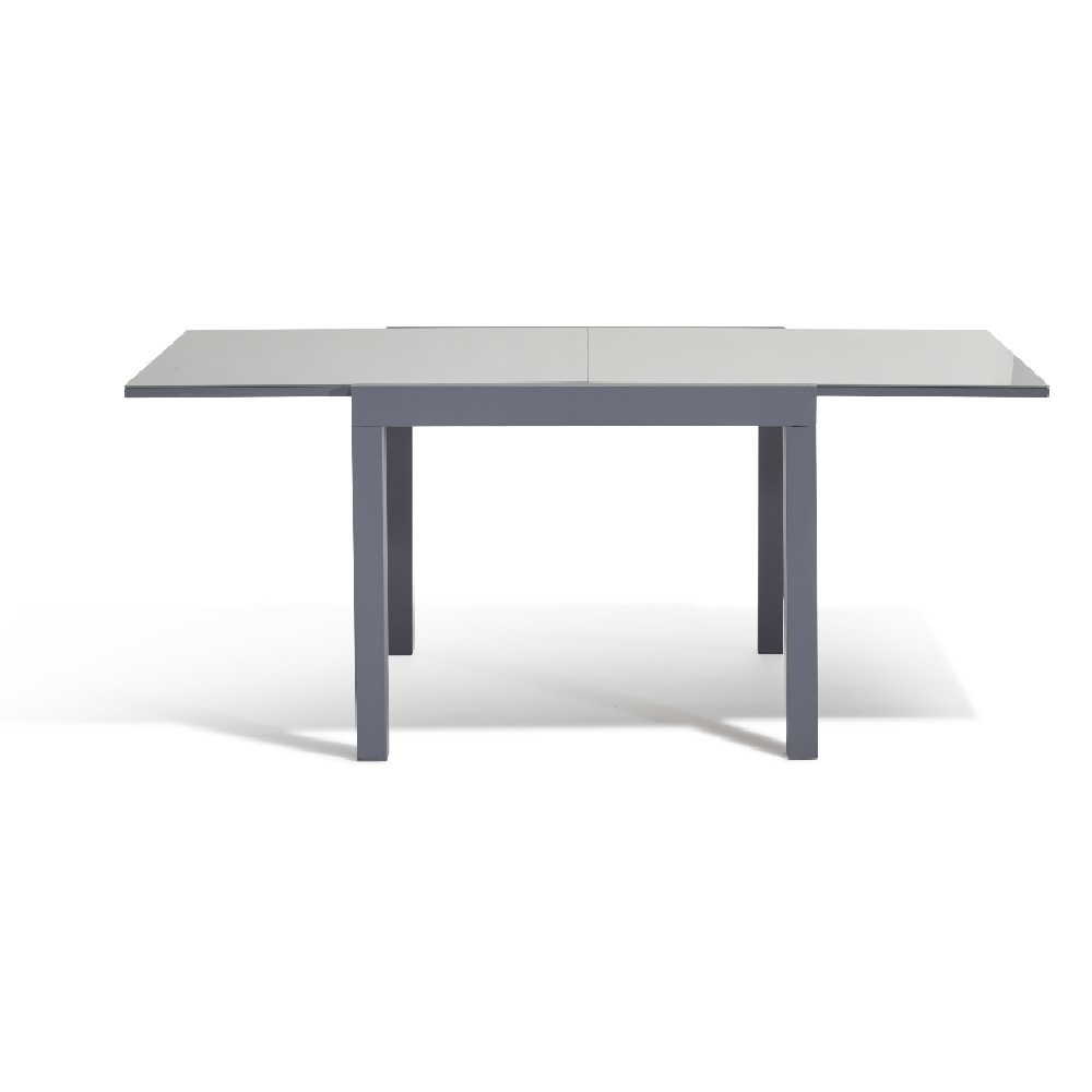 table extensible oslow gris ardoise 4 à 8 personnes (GiFi-545137X)