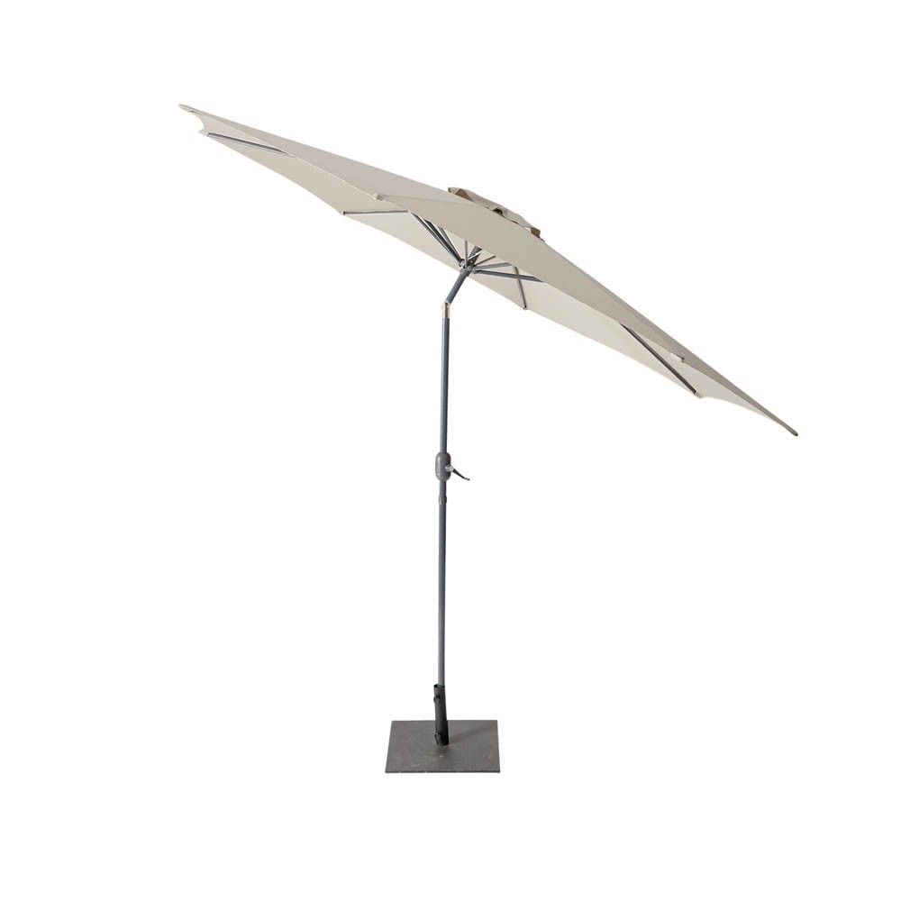 parasol de jardin rond tiago inclinable taupe Ø.300 x h.245 cm (GiFi-545371X)