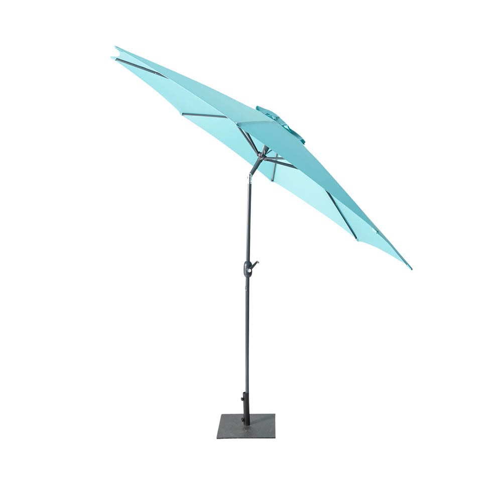 parasol rond tiago inclinable bleu émeraude Ø.300 x h.245 cm (GiFi-545374X)