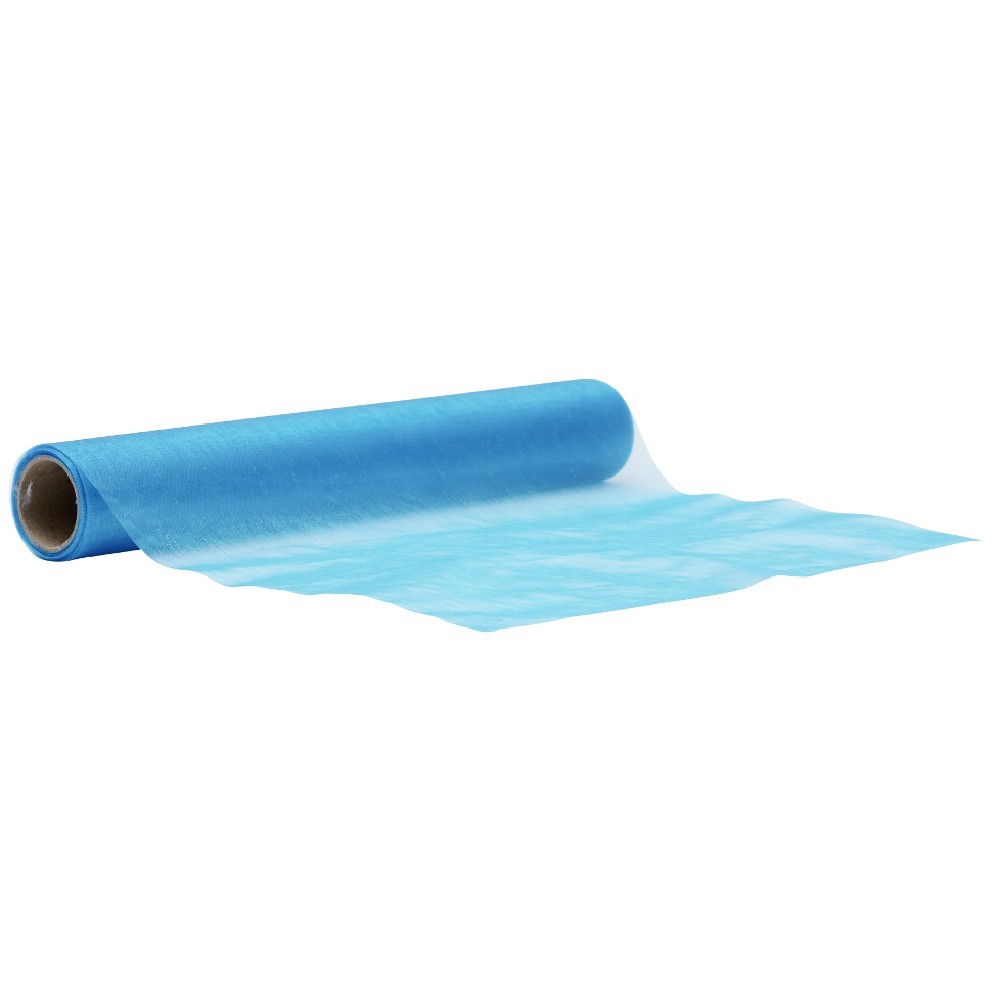chemin de table en nylon organza bleu (GiFi-545405X)