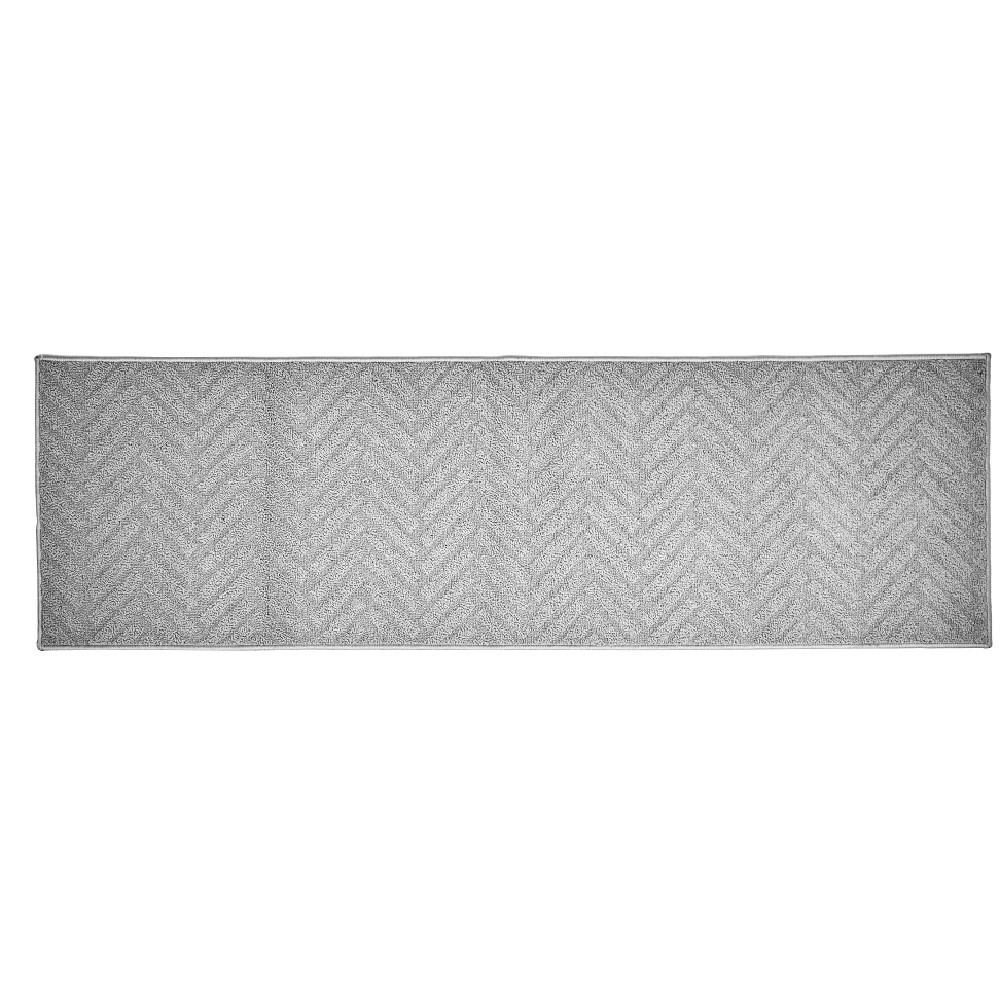 tapis de cuisine xxl uni gris 57x180 cm (GiFi-545414X)