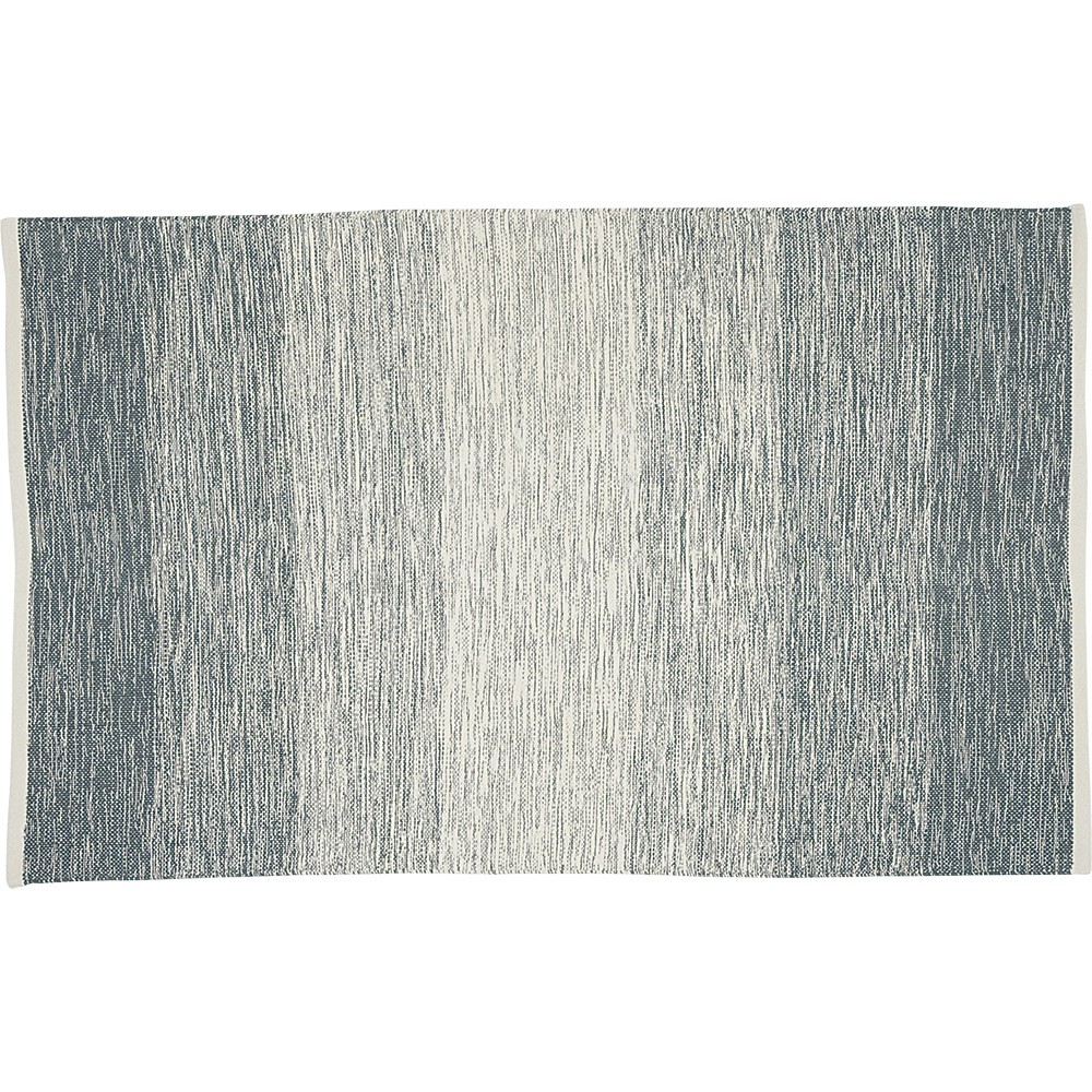 tapis rectangulaire rayure blanche et bleue (GiFi-545919X)