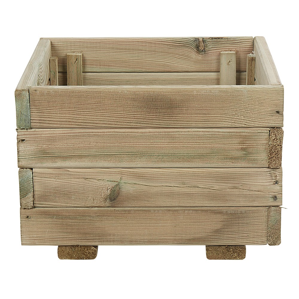 bac carré bois naturel 30 l (GiFi-546494X)