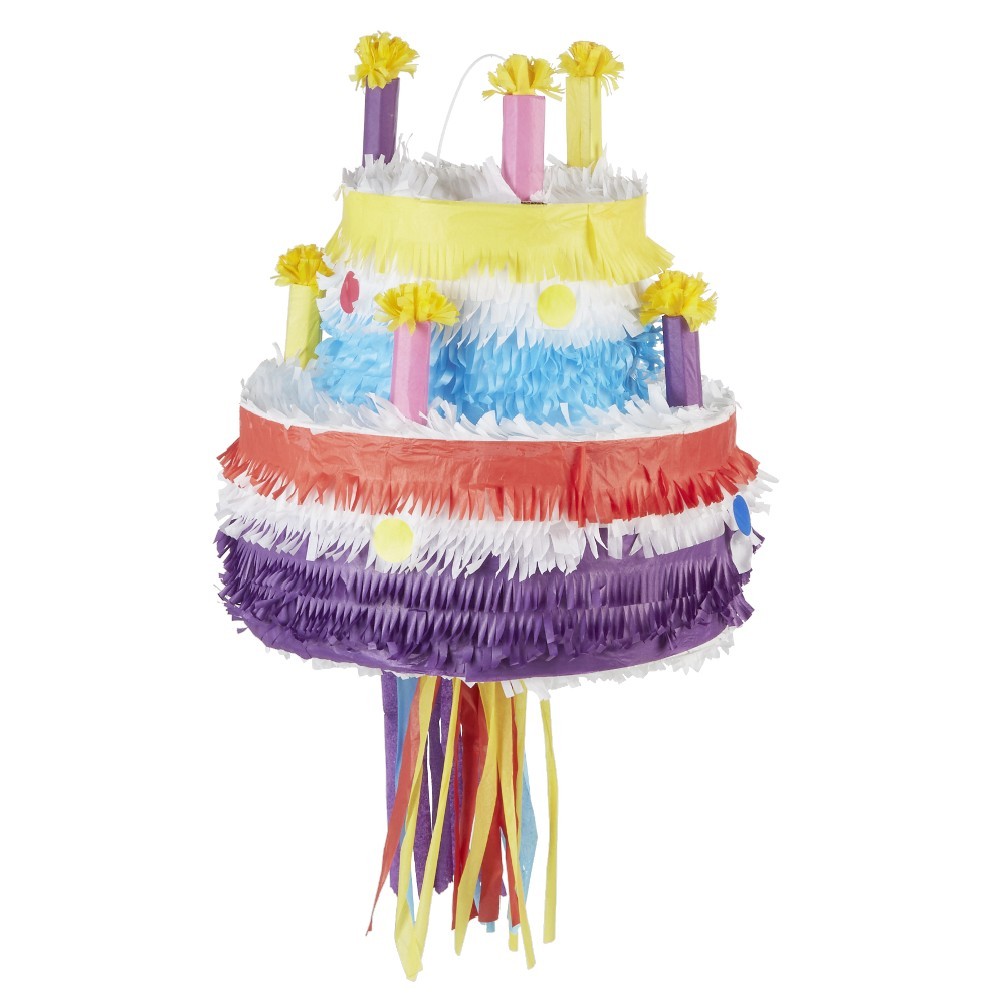 piñata gâteau d'anniversaire en carton (GiFi-547617X)