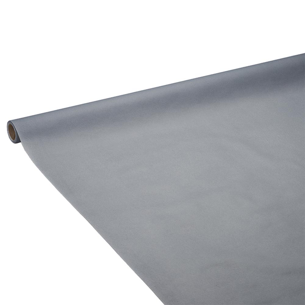 nappe en papier voie sèche effet tissu gris clair 4 m (GiFi-547844X)