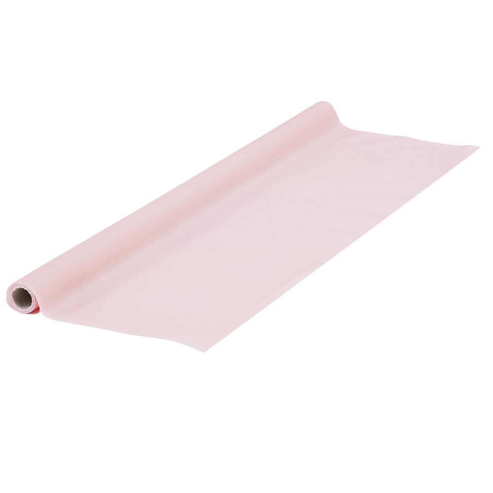 nappe en papier voie sèche effet tissu rose pâle l 4 m (GiFi-548141X)