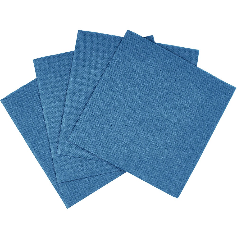 serviette cocktail carrée bleu canard 2 plis en papier x40 (GiFi-548340X)