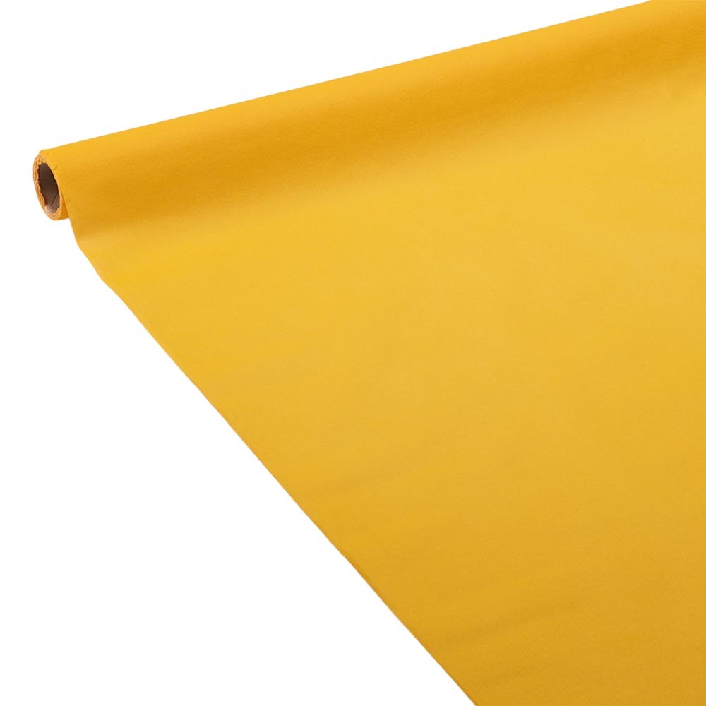 nappe en papier voie sèche effet tissu jaune 4 m (GiFi-548350X)