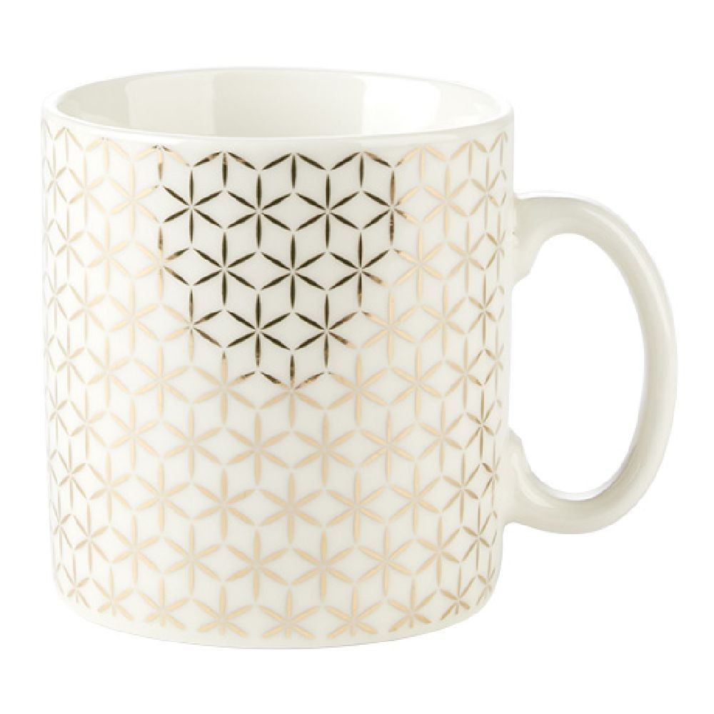 mug en porcelaine motif étoiles dorées (GiFi-548907X)