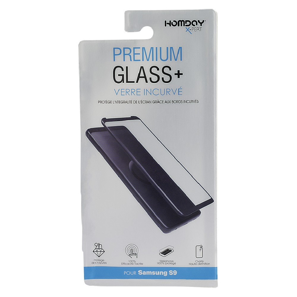 verre trempé incurvé pour samsung s9 transparent (GiFi-549018X)