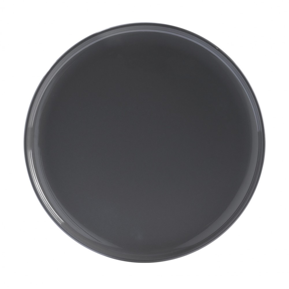 assiette plate ronde oslo grise (GiFi-549610X)