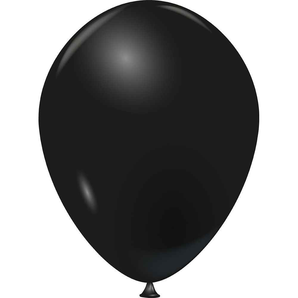 ballon de baudruche uni noir x20 (GiFi-549696X)