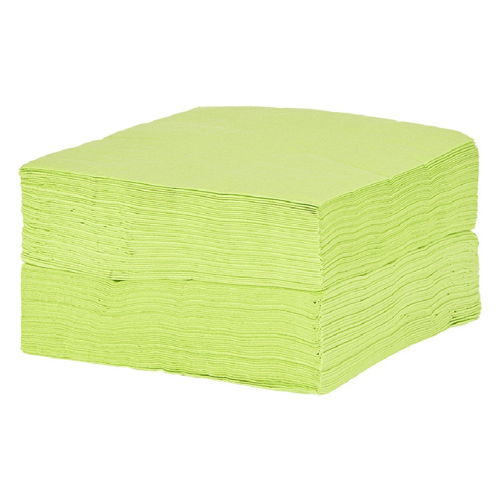 serviettes en papier vert anis x 100 (GiFi-550429X)