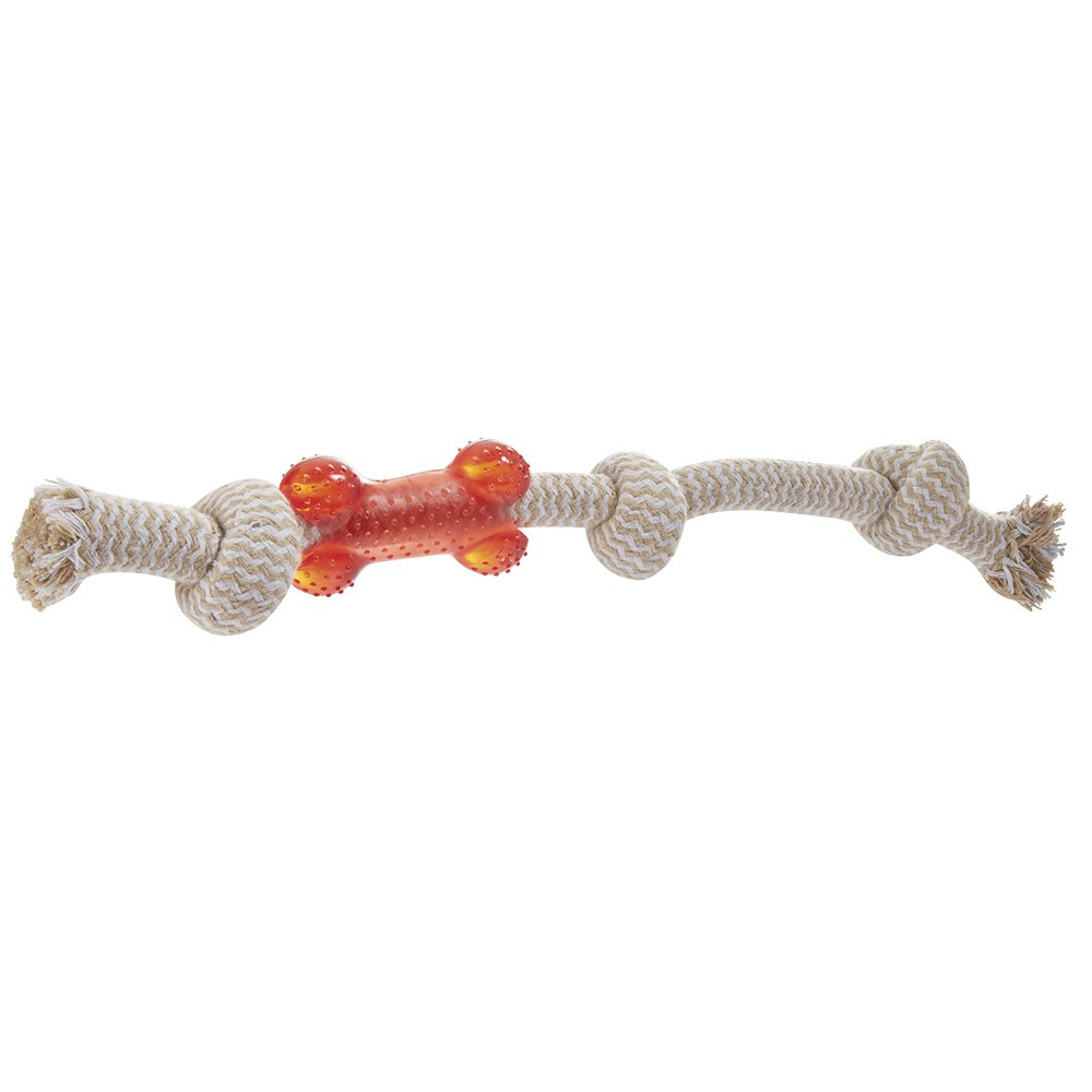 jouet pour chien corde et os (GiFi-551214X)