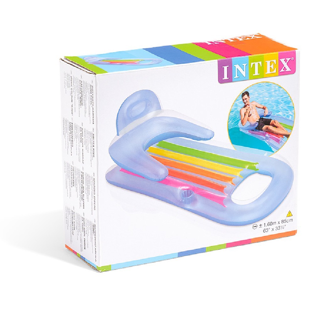 fauteuil piscine gonflable king cool intex (GiFi-551237X)