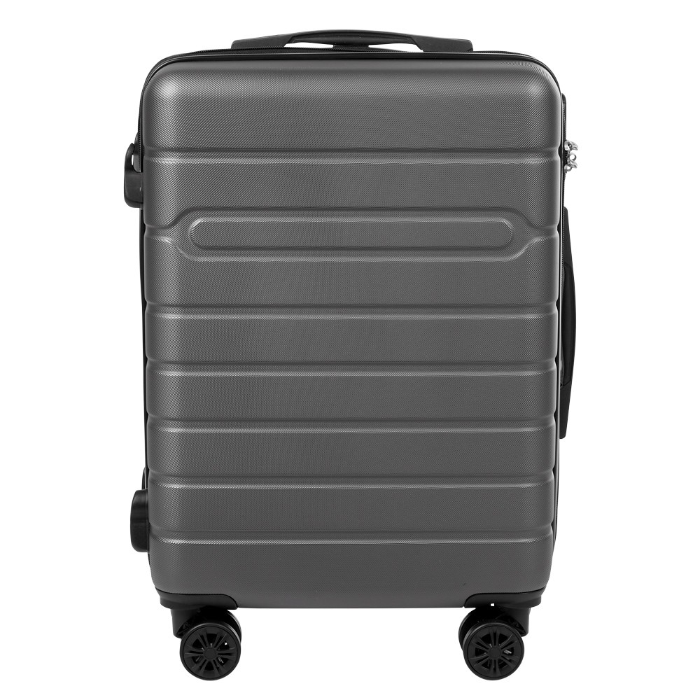 valise trolley abs rigide 4 roues gris h50cm (GiFi-551515X)