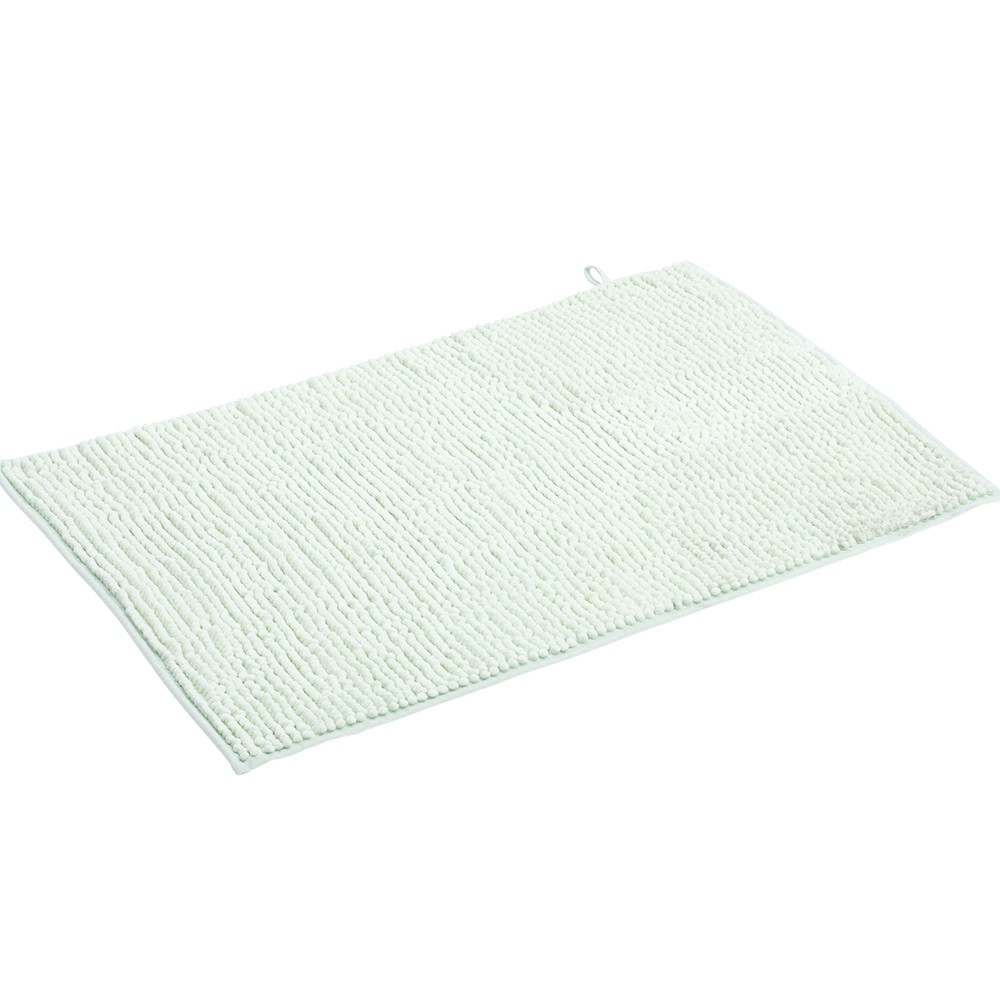 tapis salle de bain chenille vert (GiFi-551898X)