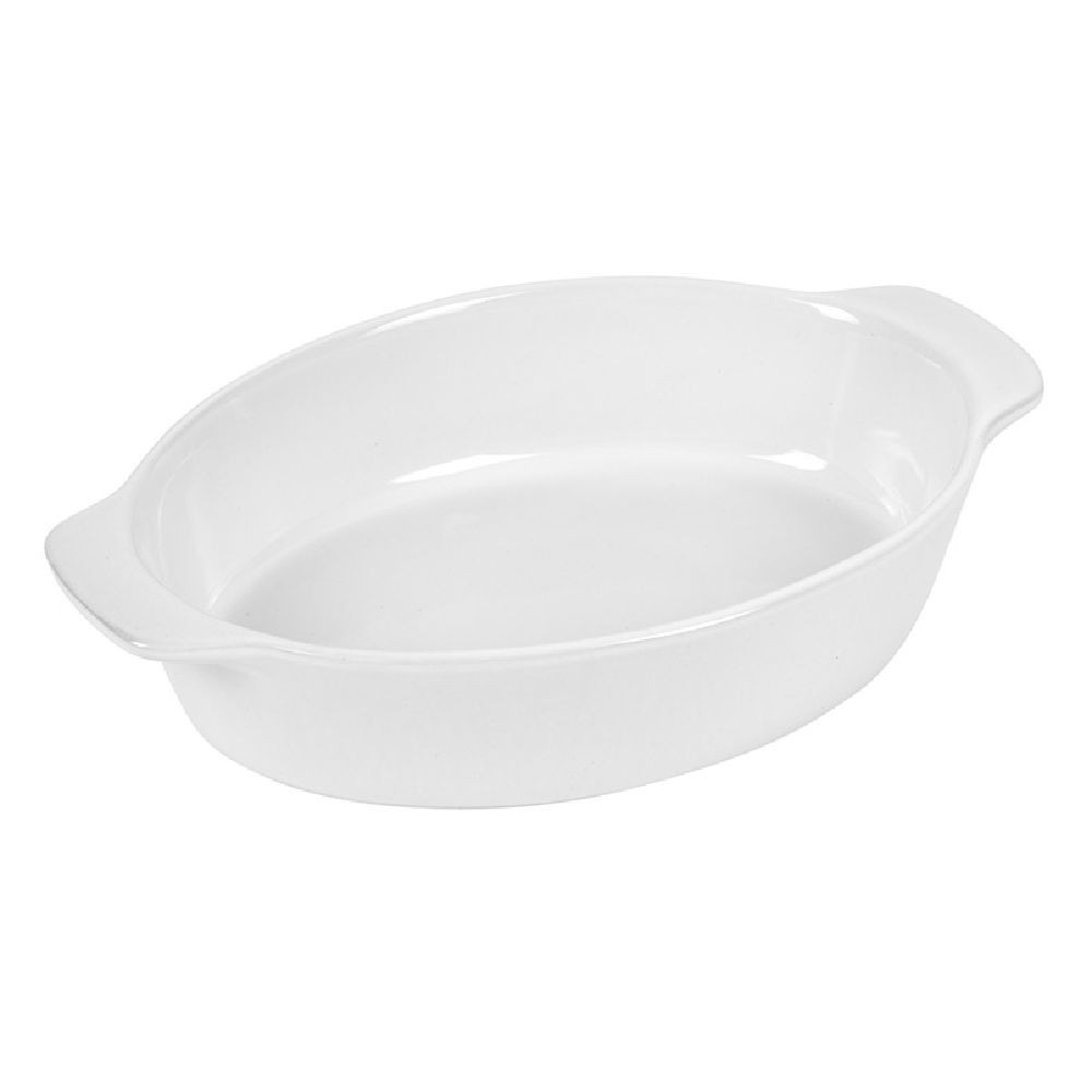 plat à four ovale céramique blanc (GiFi-552716X)