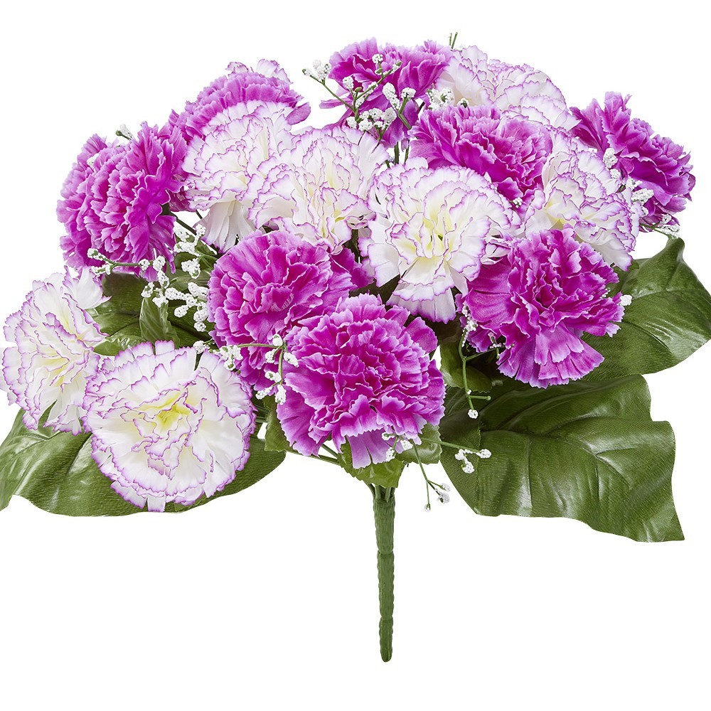 bouquet d'œillets et gypsophiles violet (GiFi-552989X)