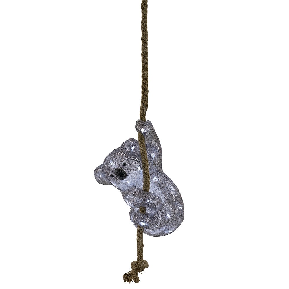 koala sur corde lumineux de noël blanc froid 40 led (GiFi-553966X)