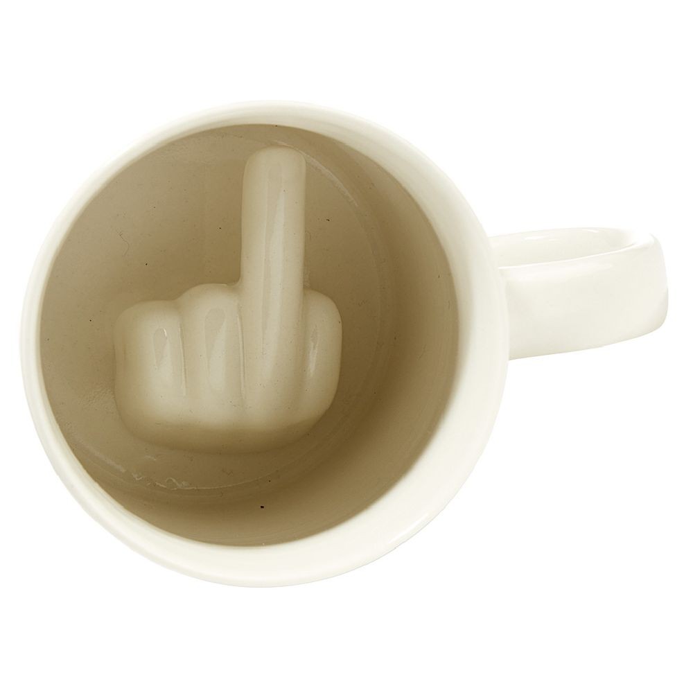 mug fond doigt d'honneur blanc (GiFi-554940X)