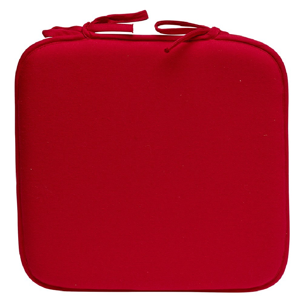 galette de chaise uni rouge (GiFi-555111X)