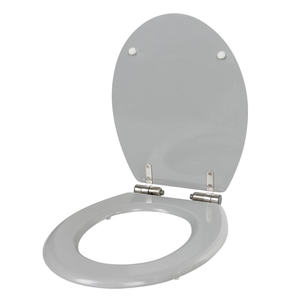 abattant wc  uni gris frein de chute (GiFi-555661X)