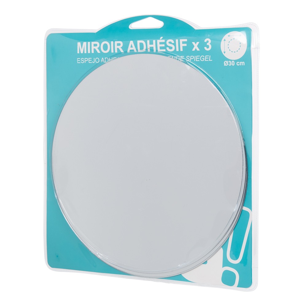 miroir rond adhésif x3 (GiFi-556041X)
