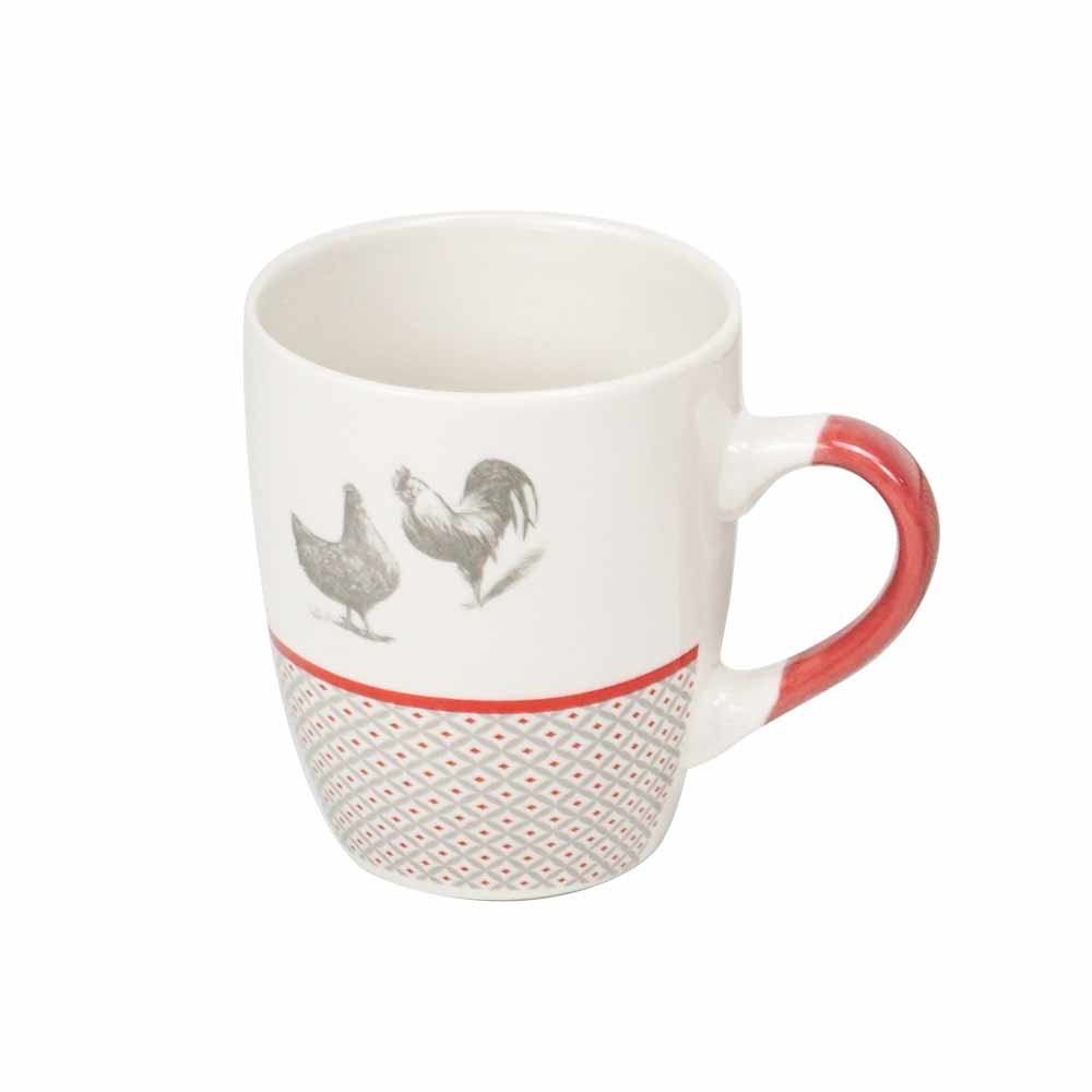 mug en porcelaine esprit campagne motif poule 33 cl (GiFi-556446X)
