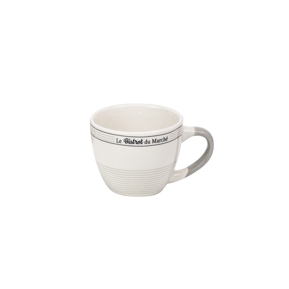 tasse à expresso en porcelaine design bistrot du marché 9 cl (GiFi-556454X)