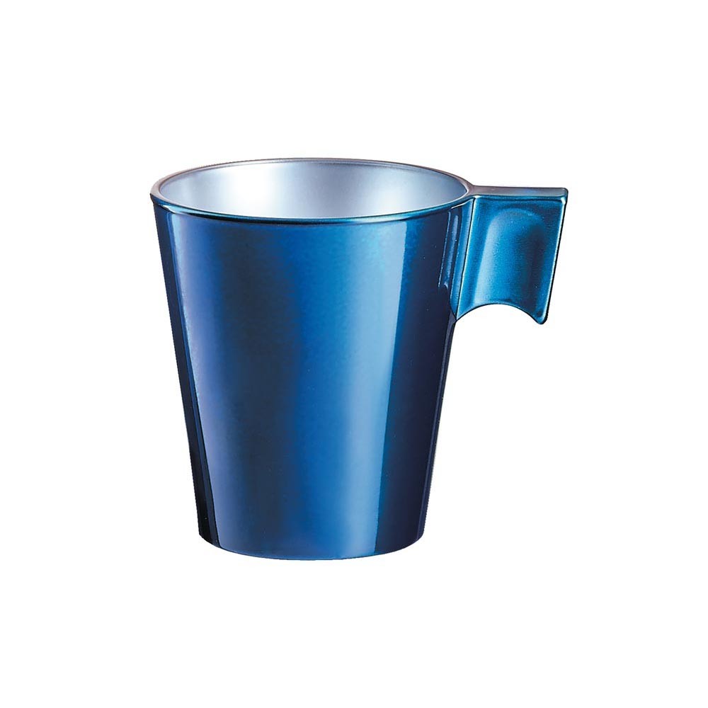 tasse à expresso en verre trempé luminarc flashy bleu pétrôle 8 cl (GiFi-556612X)