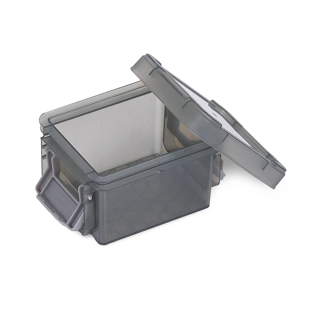 mini boîte en plastique gris fermeture clips 0,30l x3 (GiFi-556972X)