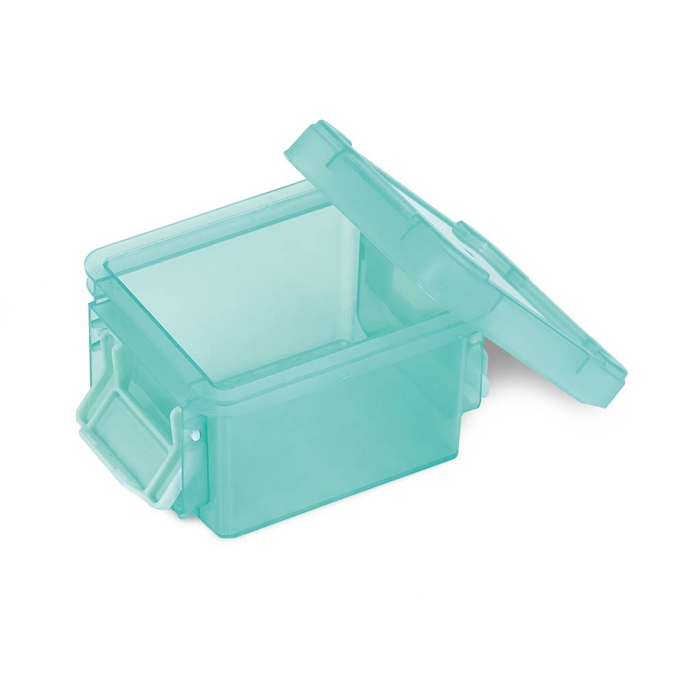 mini boîte en plastique vert fermeture clips 0,30l x3 (GiFi-556975X)