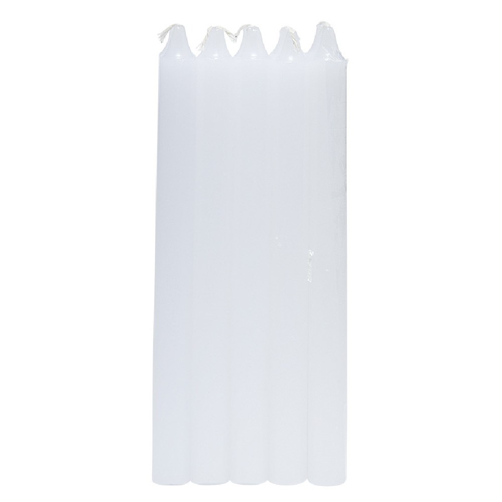 bougie chandelle blanc x10 (GiFi-557541X)