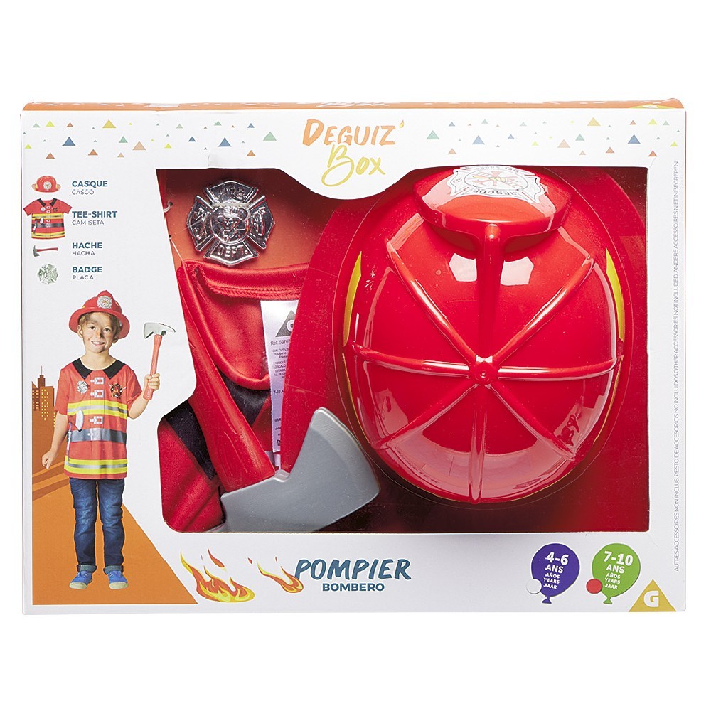 deguiz'box déguisement pompier - 4/6 ans (GiFi-557673X)