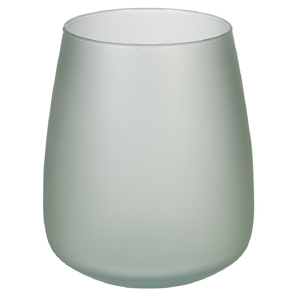 vase pampa en verre vert mat (GiFi-558158X)