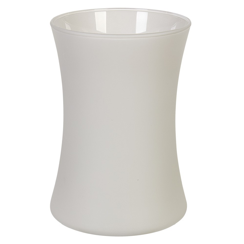 vase pampa en verre blanc mat (GiFi-558160X)