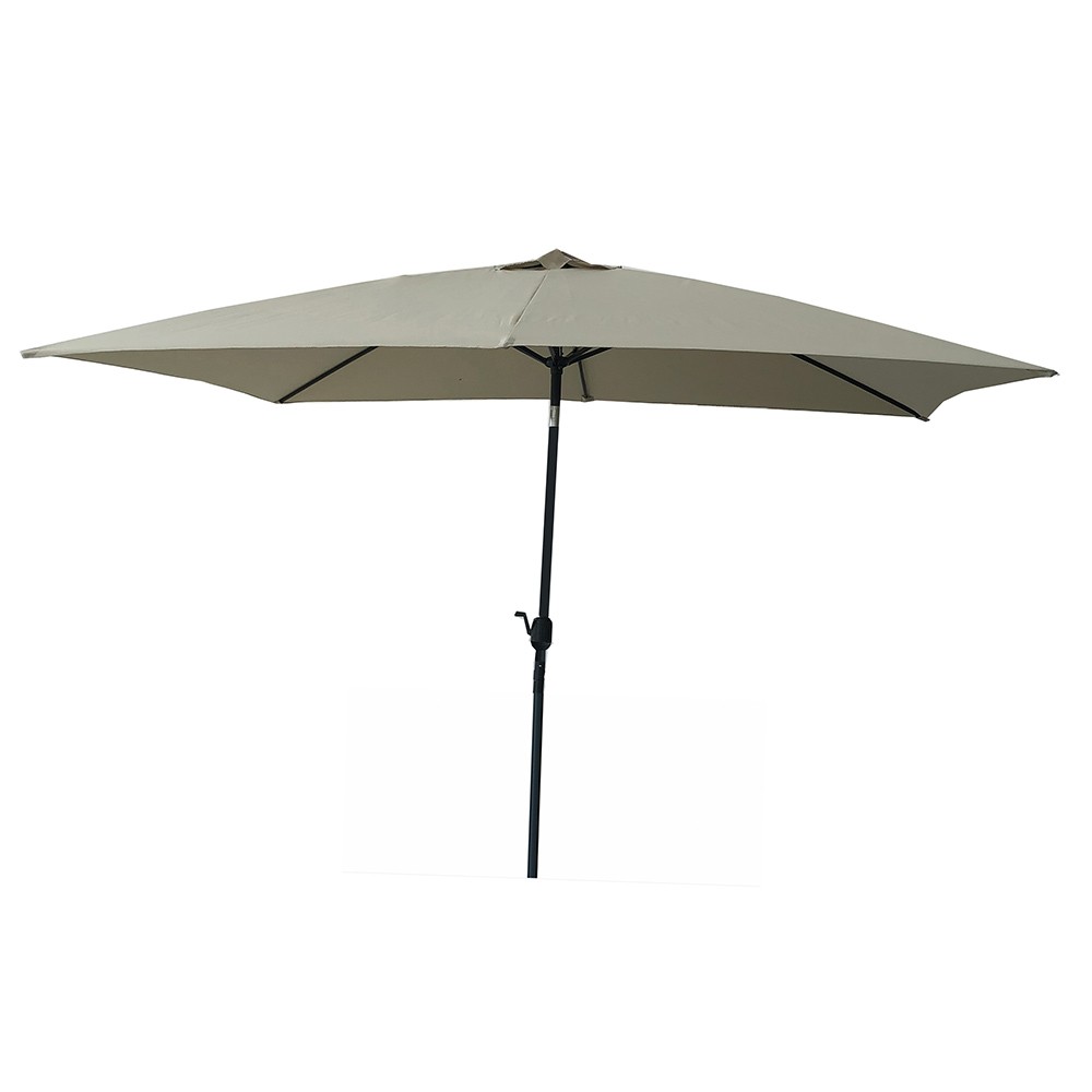 parasol centré rectangle tiago taupe (GiFi-558237X)