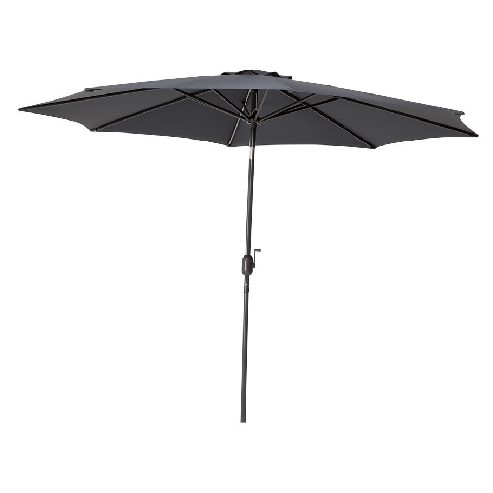 parasol centré rond cuba gris (GiFi-558238X)