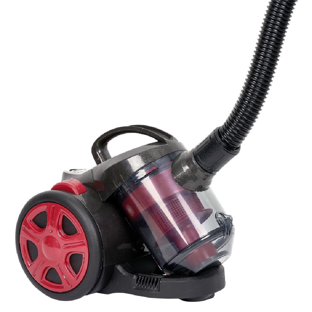 aspirateur cyclonique sans sac homday rouge et noir (GiFi-558522X)
