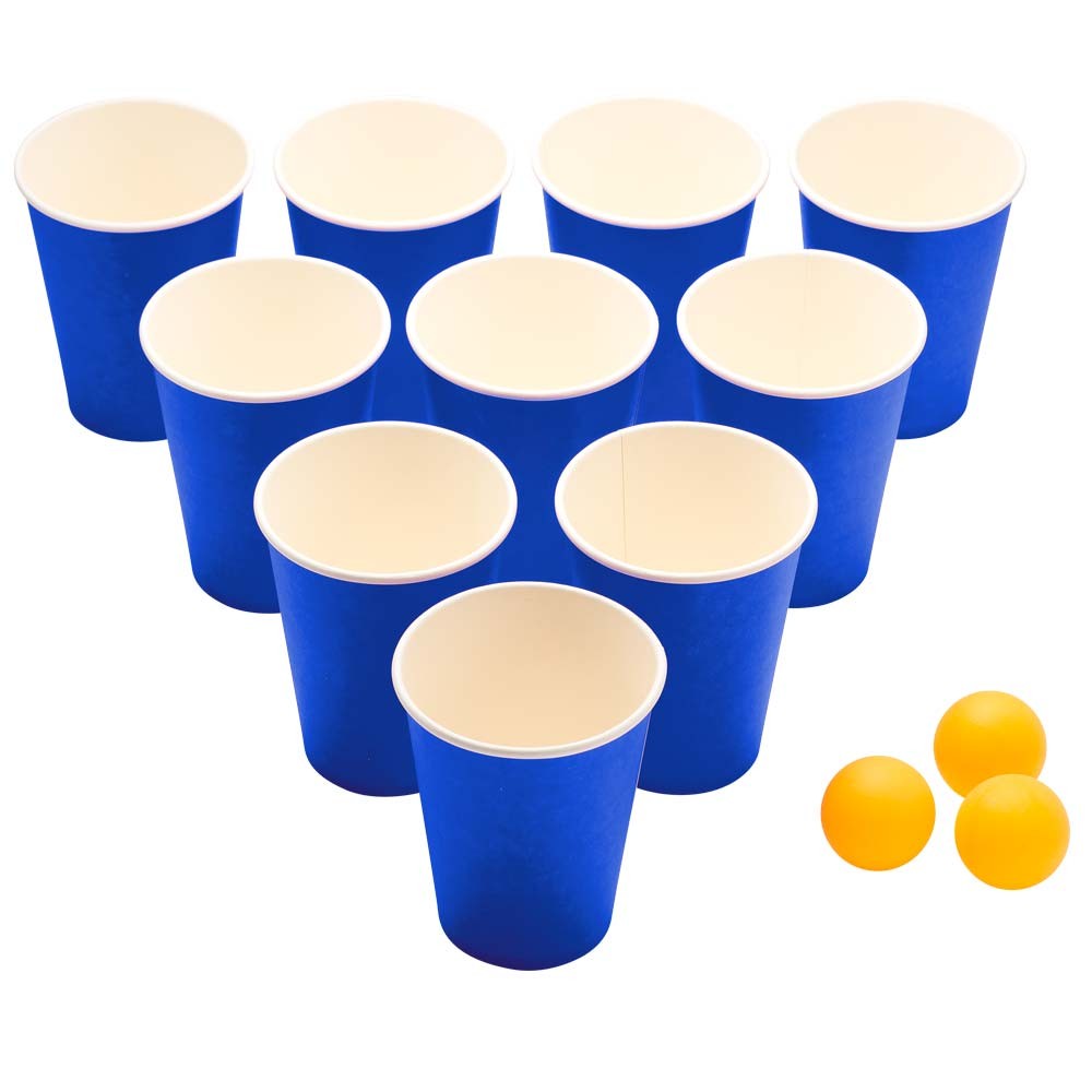 jeu bière pong 24 verres + 24 balles (GiFi-559298X)