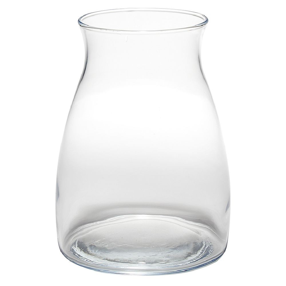 vase à bord évasé transparent Ø11xh20 cm (GiFi-559745X)