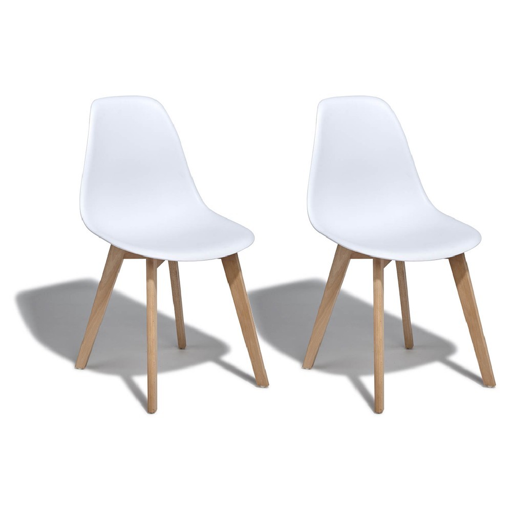 chaise chloé blanche x2 (GiFi-560720X)
