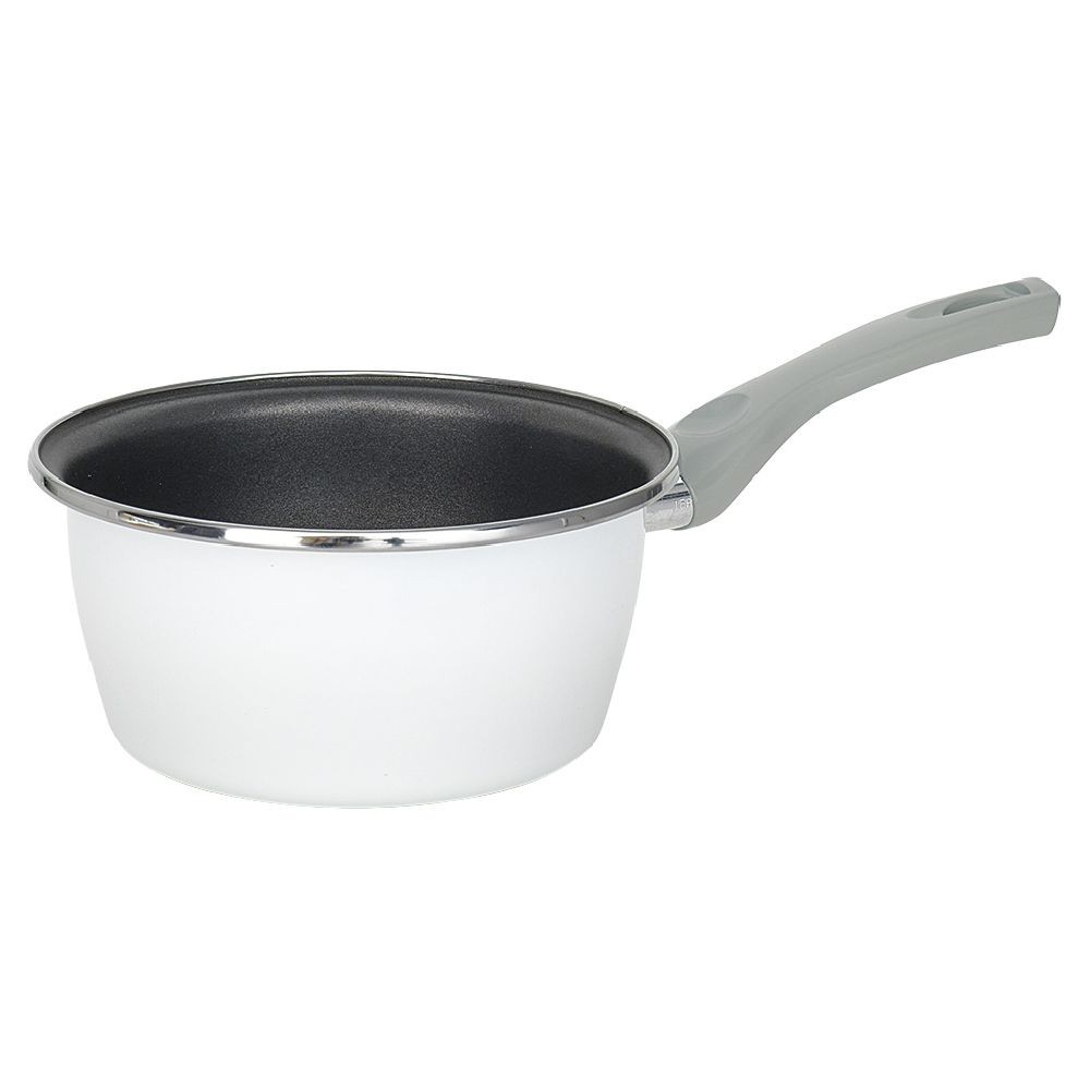 casserole acier émaillé noir et blanc Ø 18 cm (GiFi-560743X)