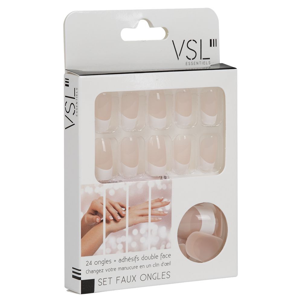 kit de faux ongles style french manucure (GiFi-561081X)