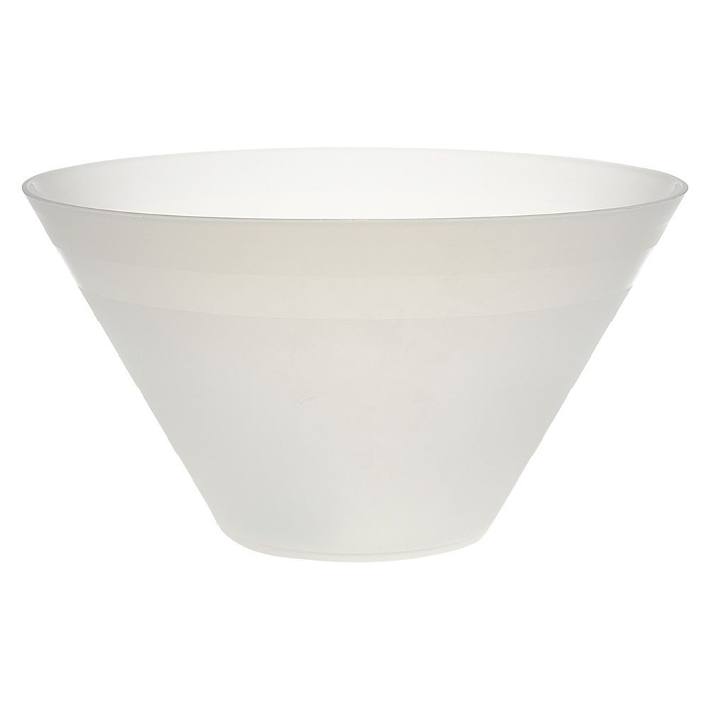 saladier plastique blanc translucide Ø28xh10 cm (GiFi-561245X)