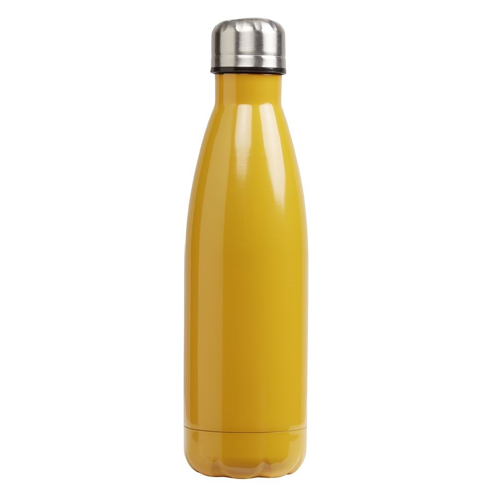 bouteille isotherme inox jaune moutarde 500 ml (GiFi-561373X)