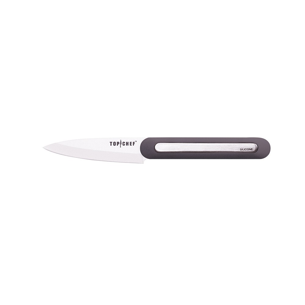 couteau d'office en céramique manche silicone (GiFi-561764X)