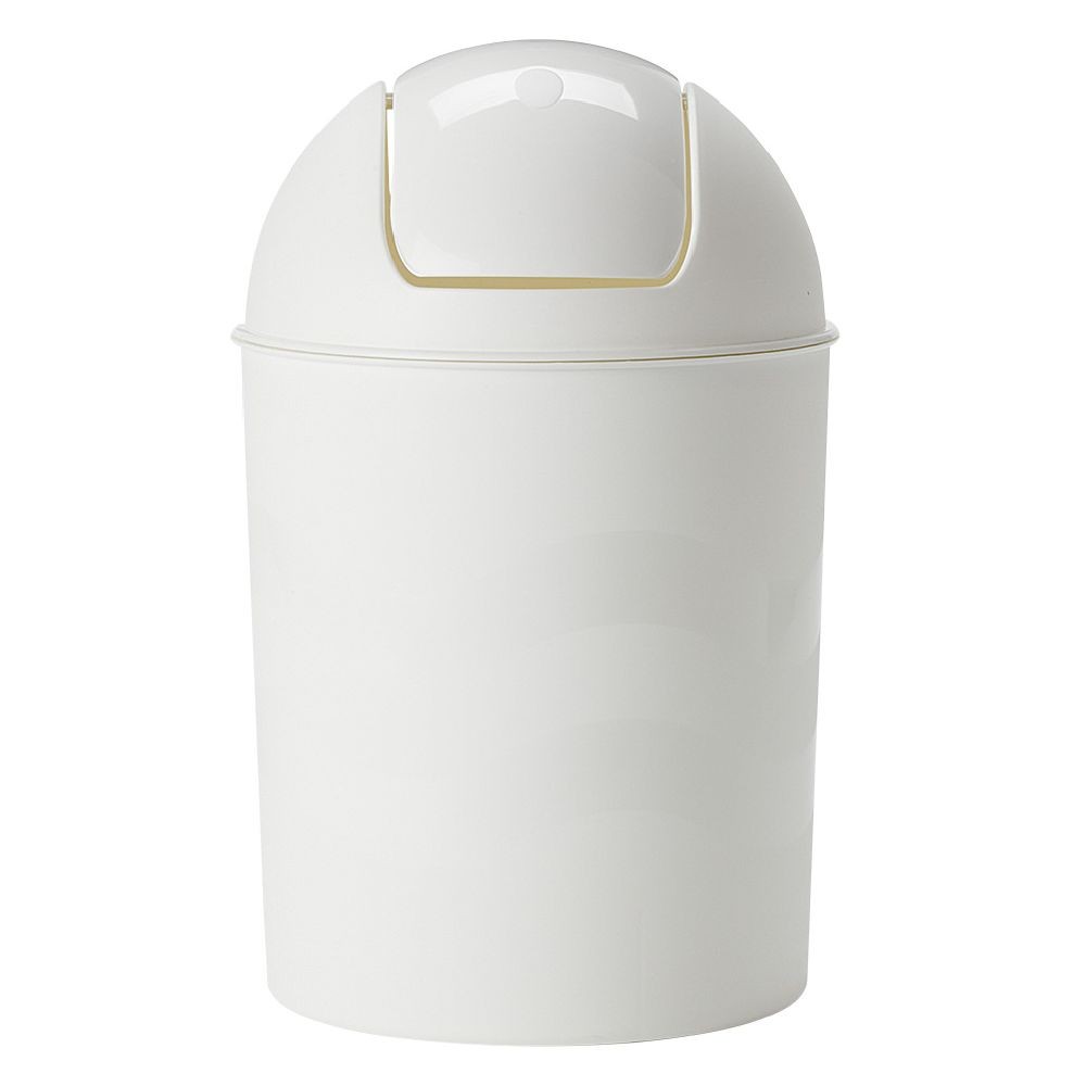 poubelle de salle de bain en plastique blanc 6l (GiFi-562168X)