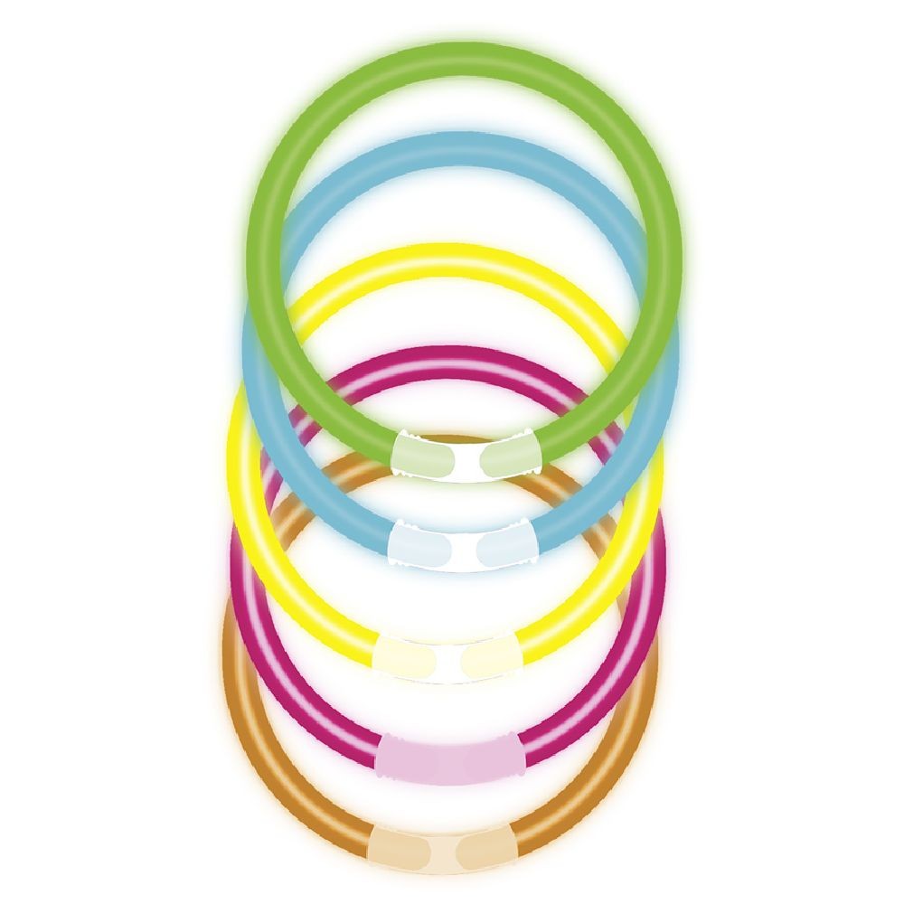 bracelets lumineux en plastique x100 (GiFi-563496X)